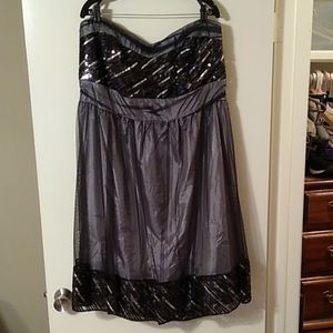 Black and Gray Dress